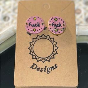 Handmade polymer clay earrings
